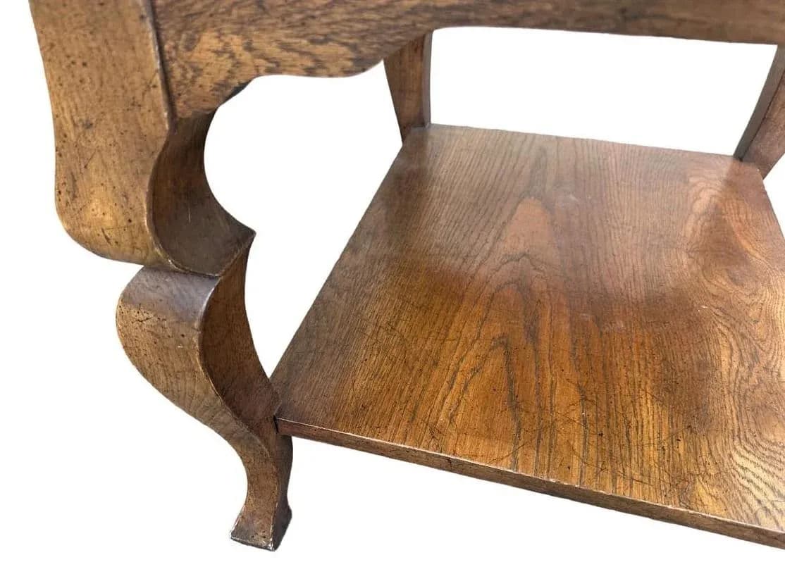 Altavista Lane Vintage Oak French Country Side Table - Late 20th Century - Thumbnail 5