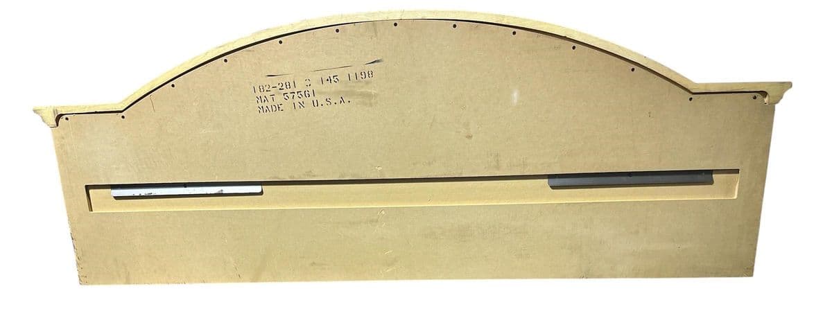 American of Martinsville King Size Banded Cherry Wood Headboard From Ritz-Carlton - Thumbnail 4