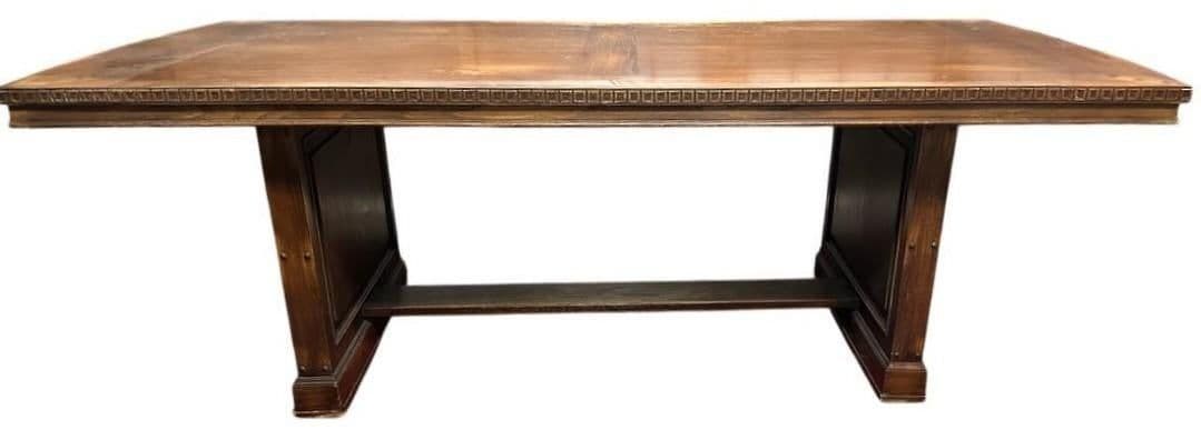 Romweber Viking Oak Board Room Table - Vintage 1940s - Thumbnail 3