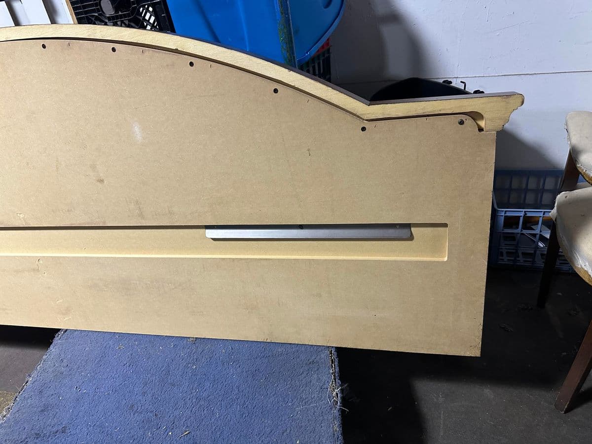 American of Martinsville King Size Banded Cherry Wood Headboard From Ritz-Carlton - Thumbnail 7