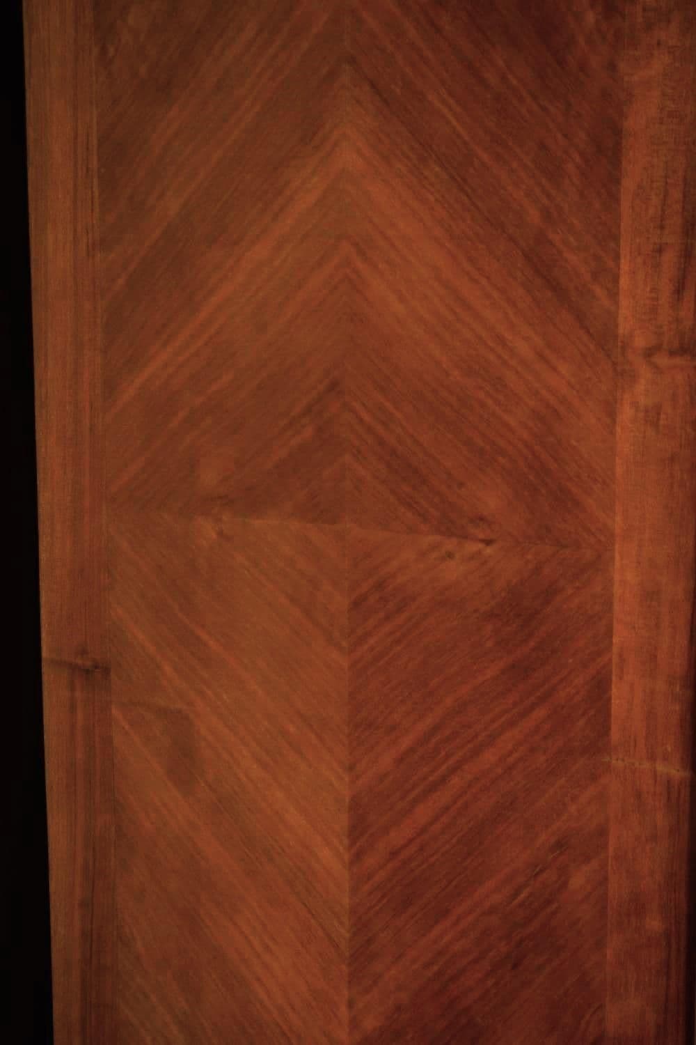 Monumental 19th Century French Fruitwood Louis XV Mirrored Armoire - 105" Tall X 60" Wide - Thumbnail 8