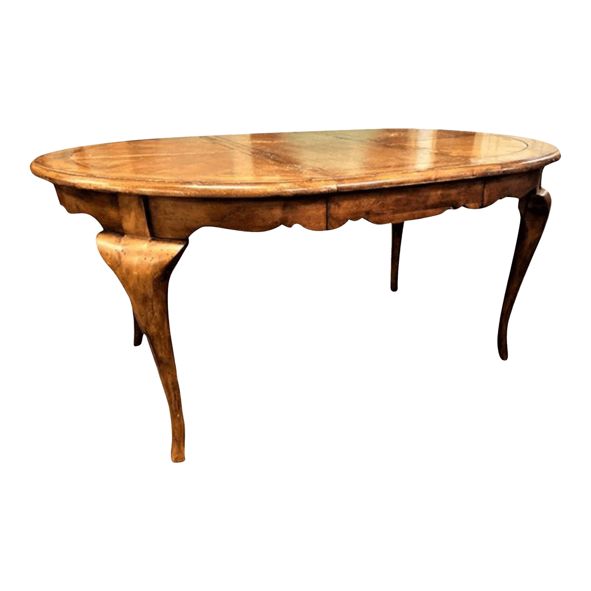 French Country Fruitwood and Oak Parquet Dining Table - Late 20th Century - Thumbnail 2