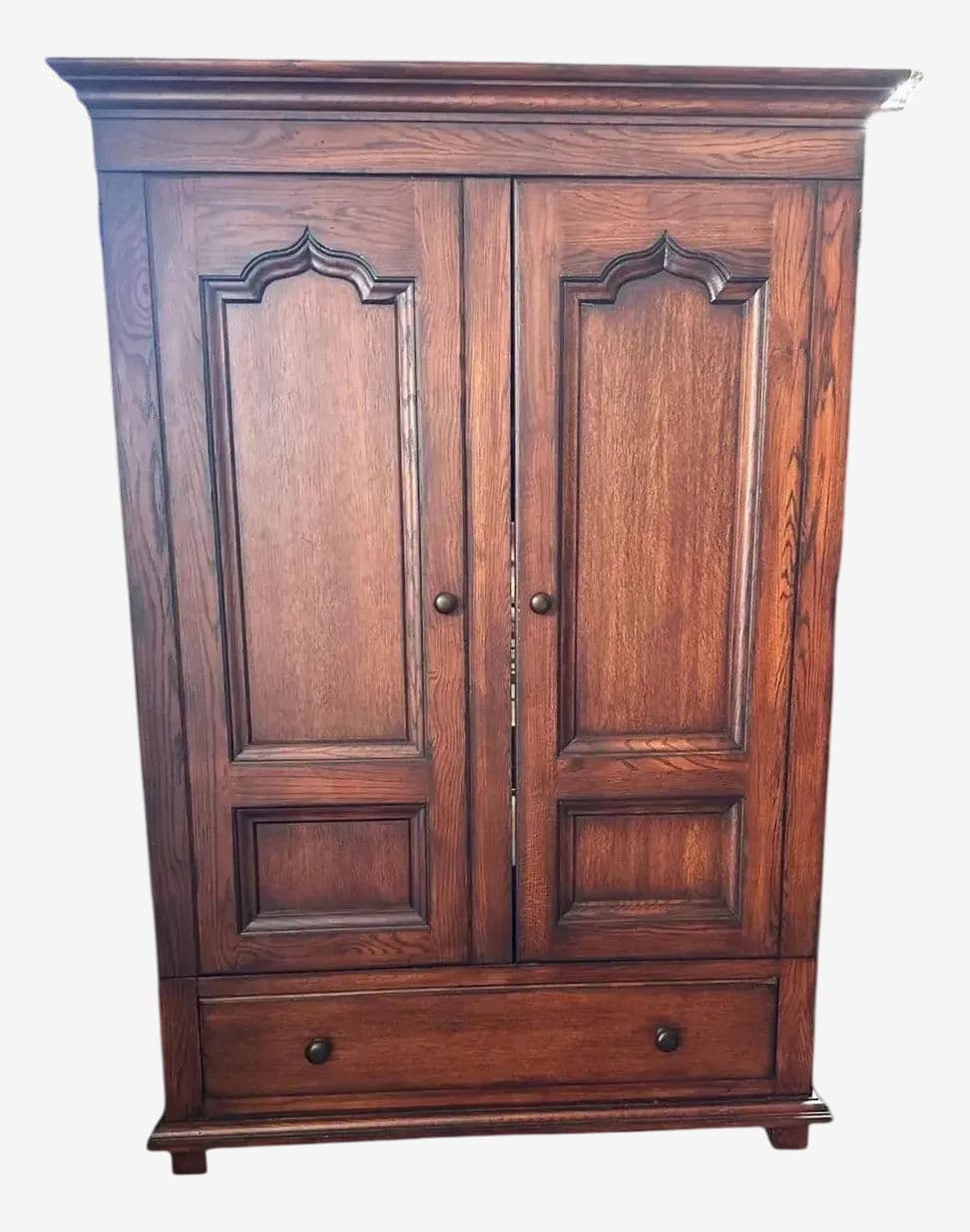 Romweber Vintage Oak Armoire - Late 20th Century - Image 1