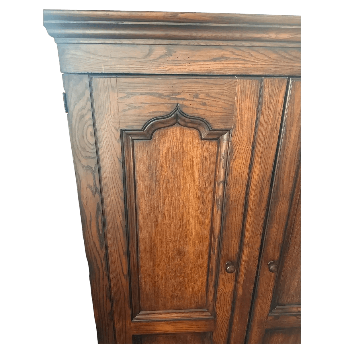 Romweber Vintage Oak Armoire - Late 20th Century - Thumbnail 6