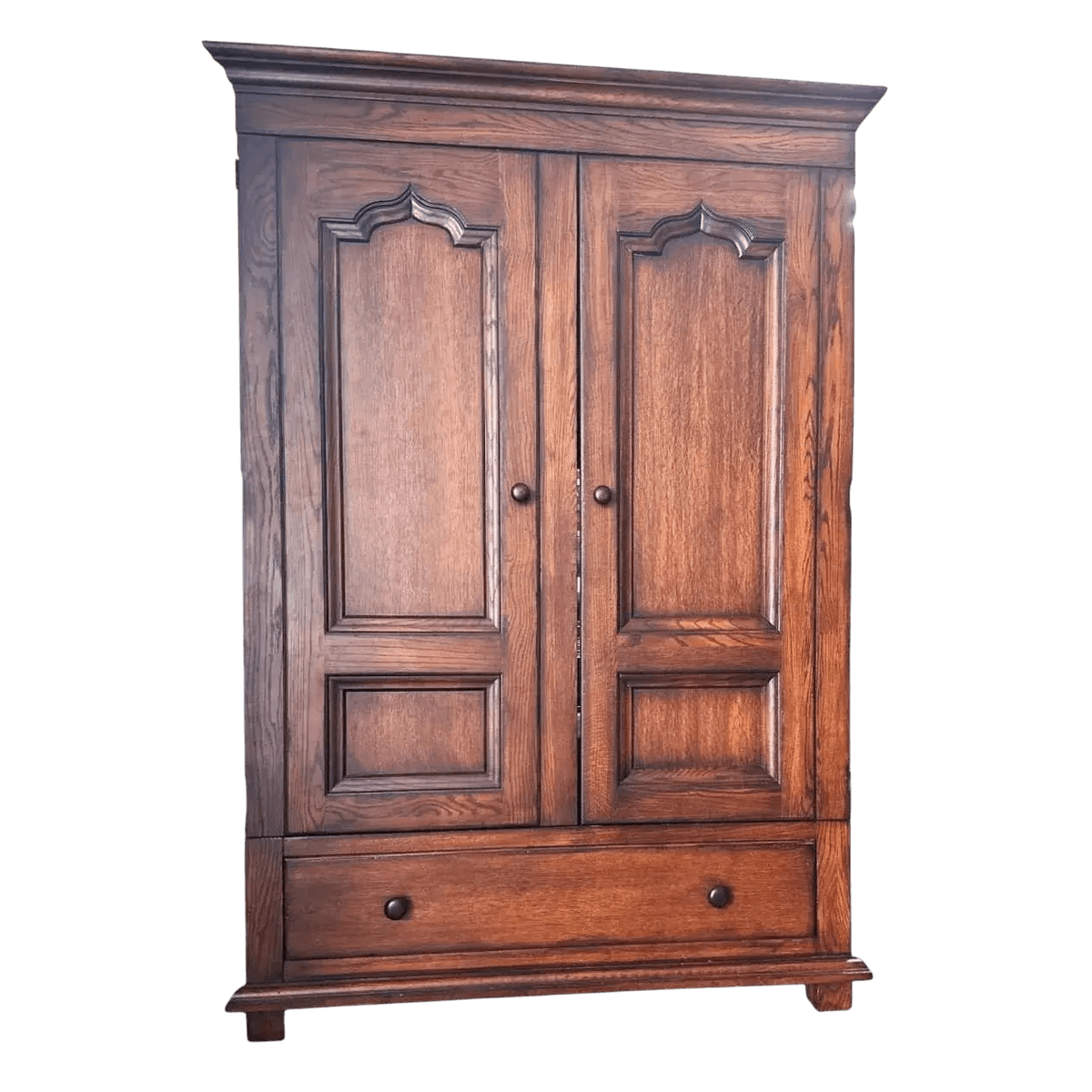 Romweber Vintage Oak Armoire - Late 20th Century - Thumbnail 9