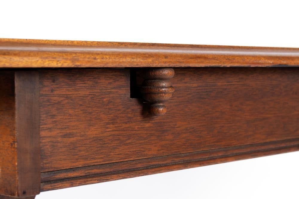 1920s Made in Los Angeles by Angelus Furniture Solid Oak Convertible Console or Library Table - Thumbnail 9