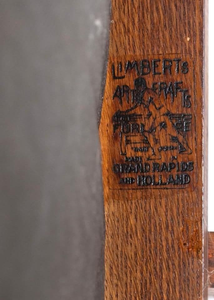 Antique Signed Charles Limbert 'Ebon-Oak' Dining Chairs - Set of 4 - Rare Find Circa 1915 - Thumbnail 3