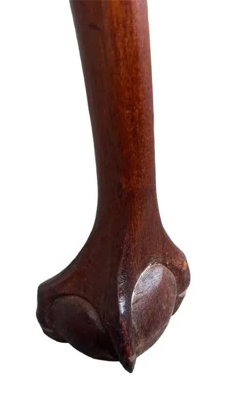 Antique English Style Mahogany Gate Leg Table - Made in Cambridge, Massachusetts Early 20th Century - Thumbnail 10