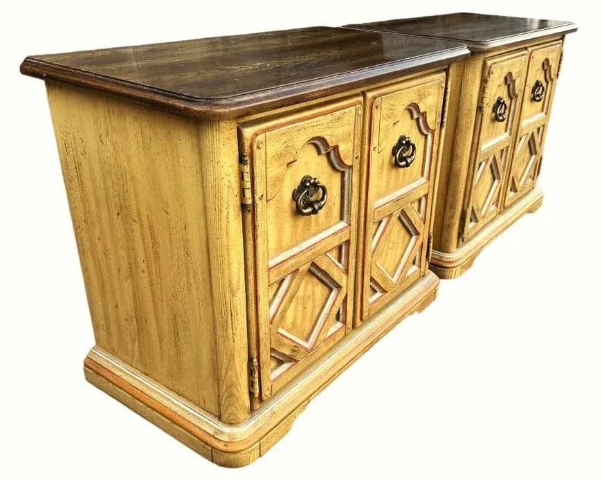 Stanley Furniture Iconic 1960s Olé! Collection Spanish Revival Nightstands or Side Tables - a Pair - Thumbnail 6