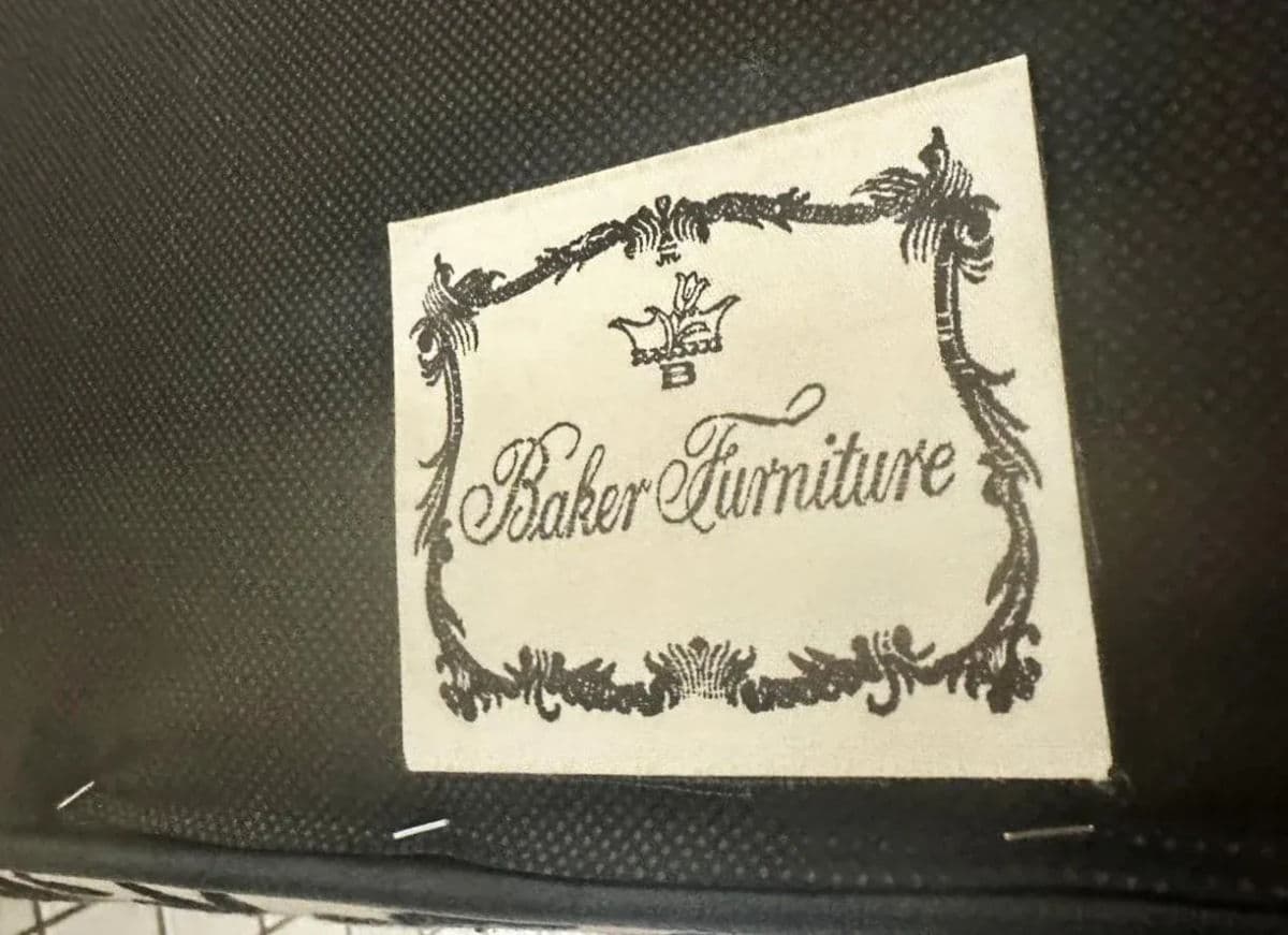 Baker Furniture Ottoman Reupholstered With Vicuña and Otomi Hand Embroidery - Thumbnail 8