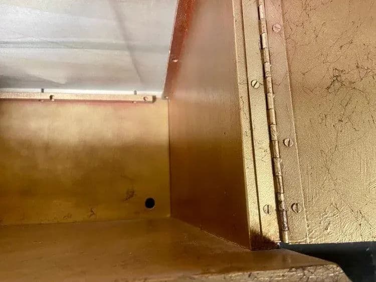 Late 20th Century Hollywood Regency Giltwood and Oak Parquet 30" X 30" Side Tables - a Pair - Thumbnail 10