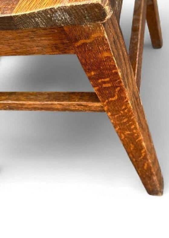 Antique Quarter Sawn Oak Mission Style Dining Chairs by Murphy Chair Co. - Circa 1910 - Set of 3 - Thumbnail 8