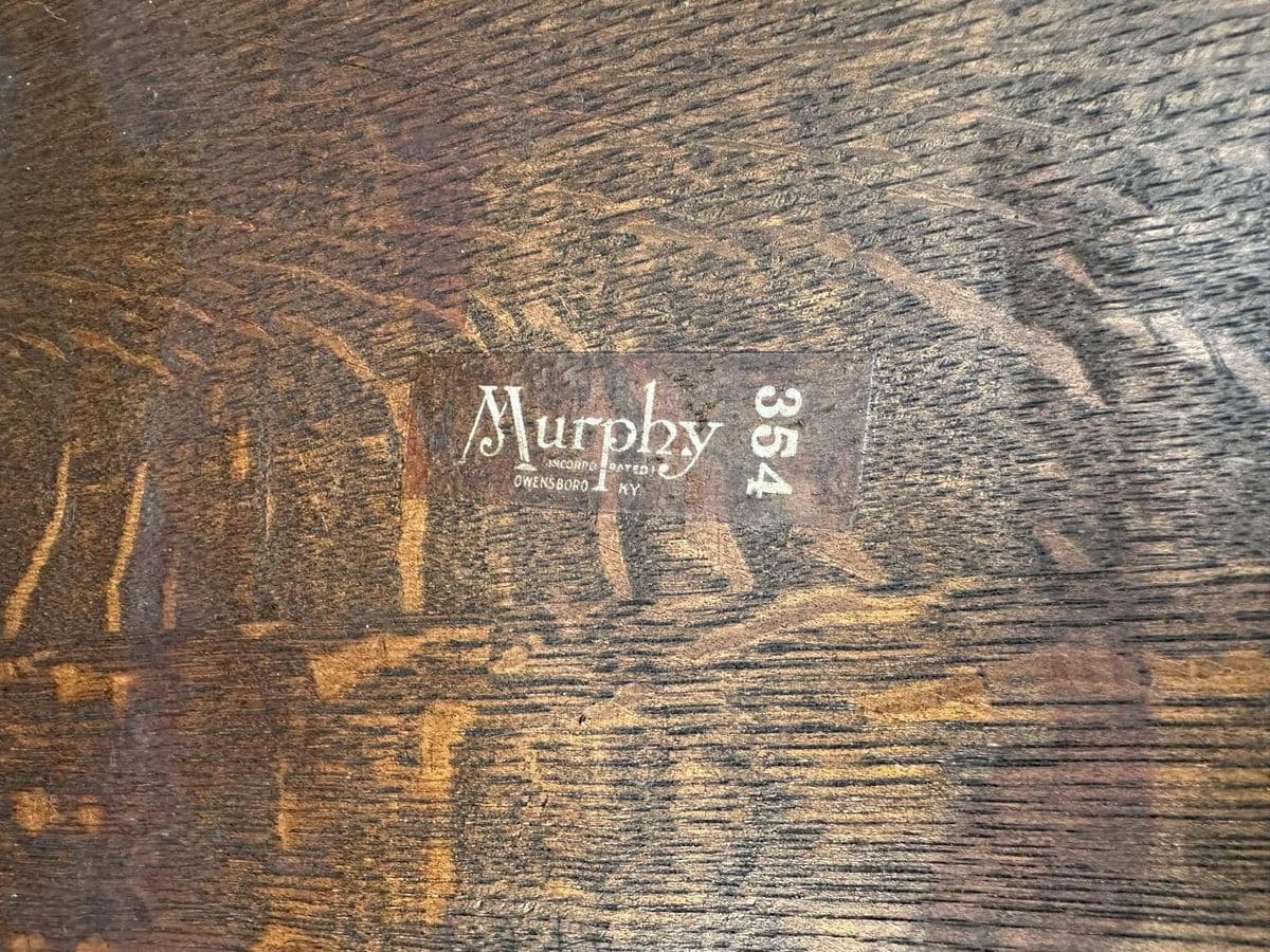 Antique Quarter Sawn Oak Mission Style Dining Chairs by Murphy Chair Co. - Circa 1910 - Set of 3 - Thumbnail 7