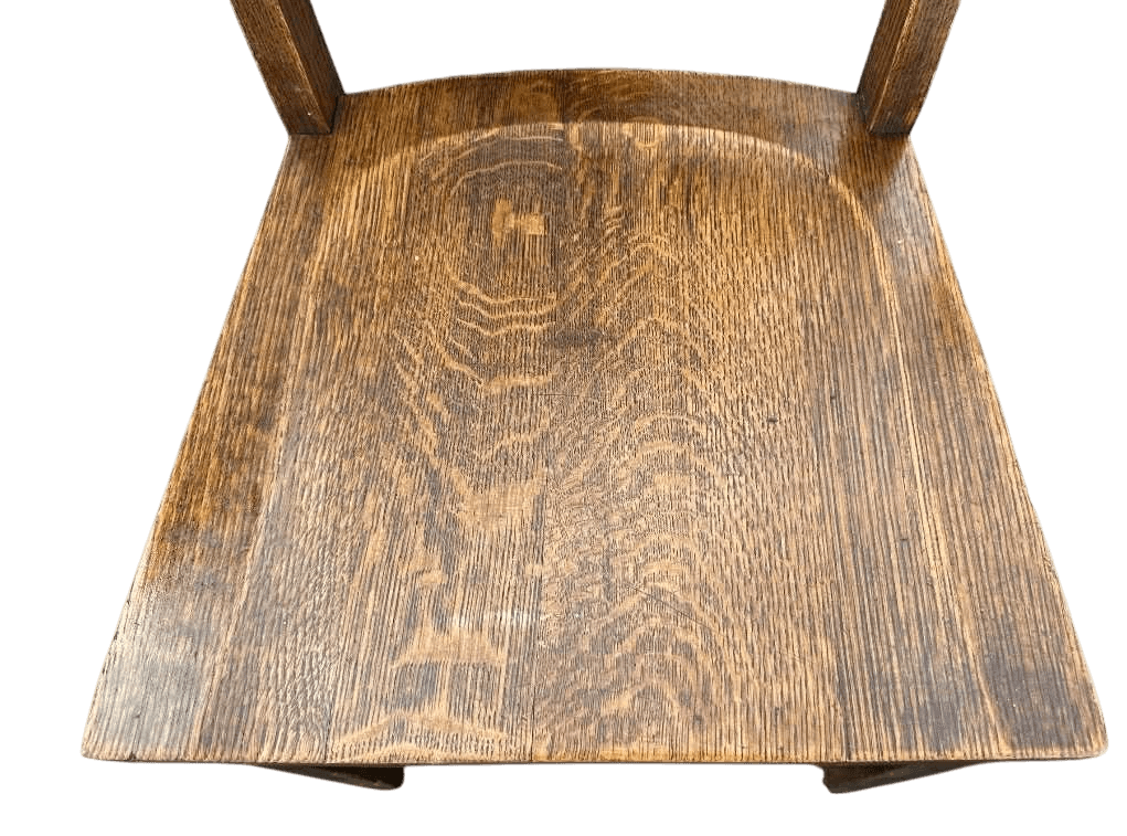 Antique Quarter Sawn Oak Mission Style Dining Chairs by Murphy Chair Co. - Circa 1910 - Set of 3 - Thumbnail 6