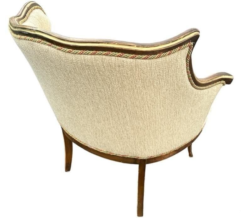 Pair of 19th Century Antique Louis XV Side Chairs With New Upholstery and Refinished With Giltwood Highlights - Thumbnail 6