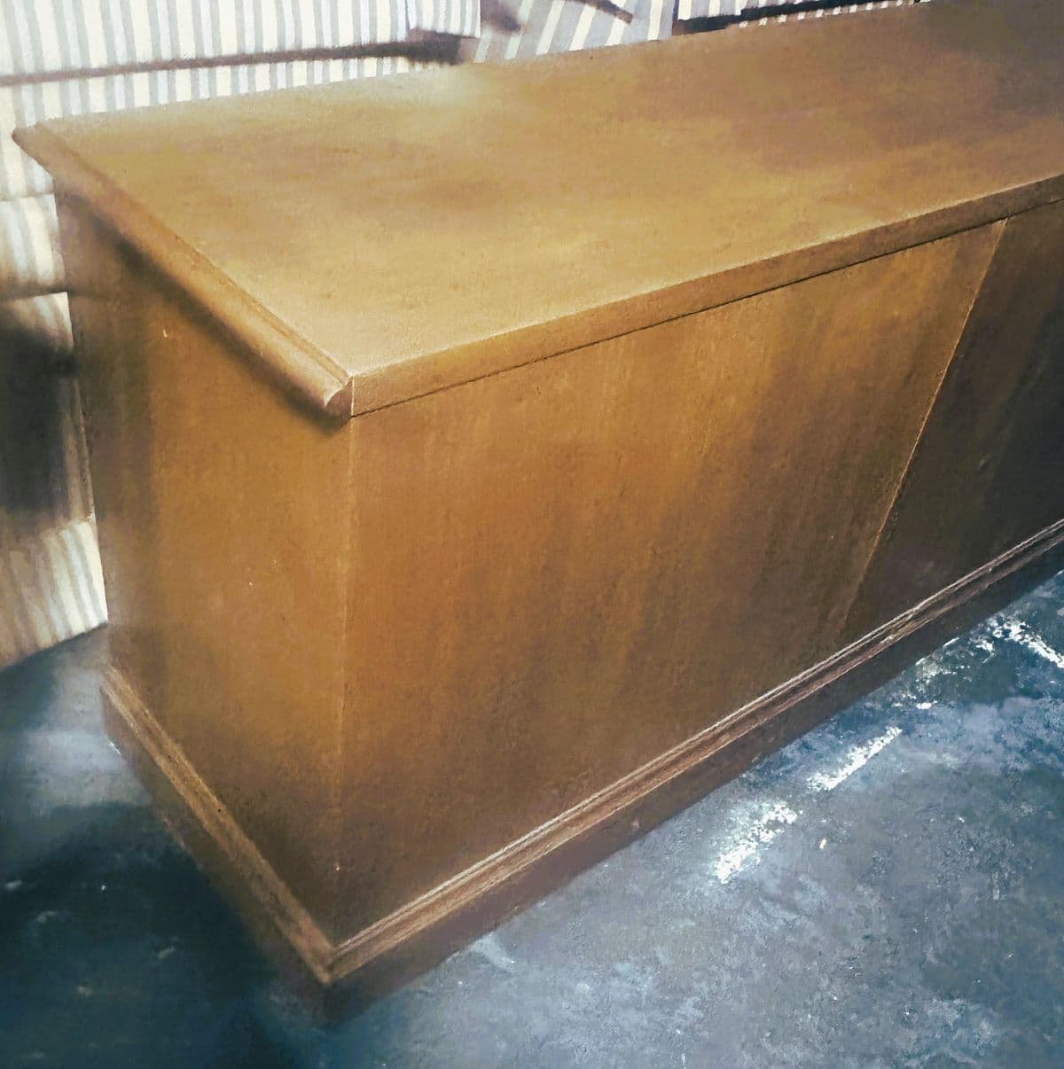 Very Large 90" Solid Walnut Executive Credenza - Vintage Late 20th Century - Thumbnail 6