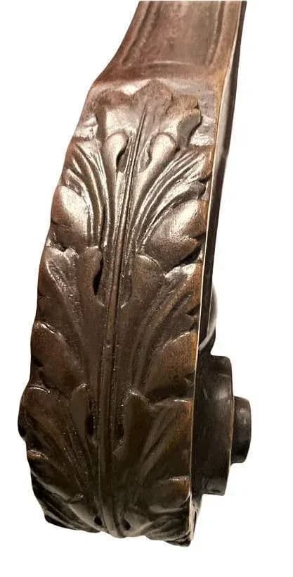 Antique Hacienda Throne Chair Reupholstered With Hand Loomed Oaxaca Tapestry and Leather - Thumbnail 7