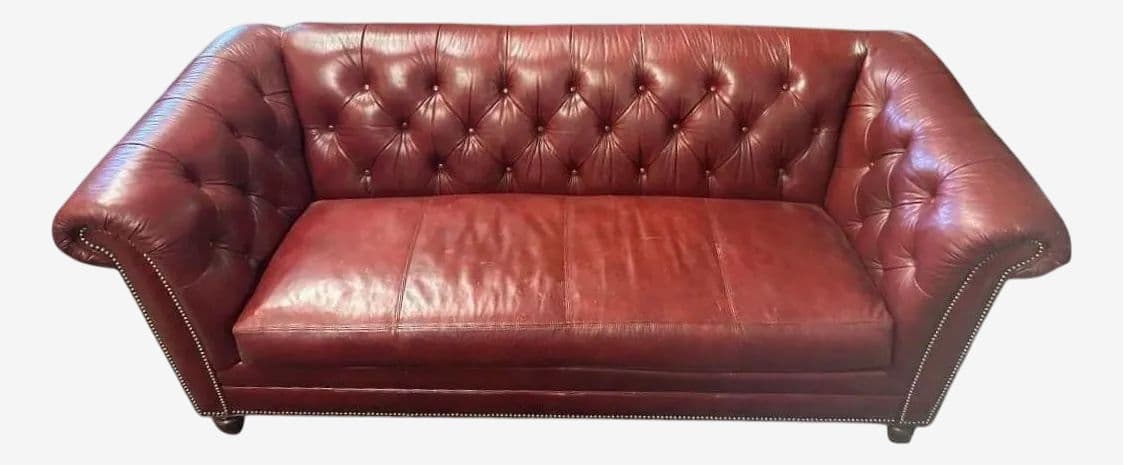 Leather Chesterfield 'Westchester' 89" Sofa Made in North Carolina by Lexington Furniture in 2020 - Image 1
