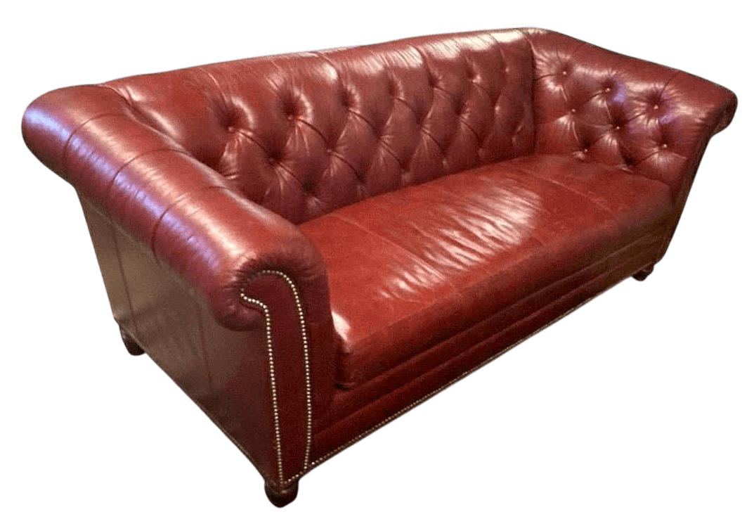 Leather Chesterfield 'Westchester' 89" Sofa Made in North Carolina by Lexington Furniture in 2020 - Thumbnail 4
