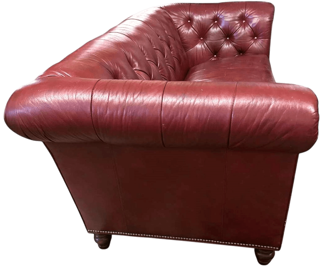 Leather Chesterfield 'Westchester' 89" Sofa Made in North Carolina by Lexington Furniture in 2020 - Thumbnail 5