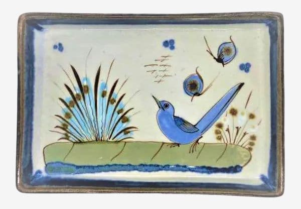 Mid 20th Century Vintage Ken Edwards Tonalá Stoneware Rectangular Serving Plate - Image 1
