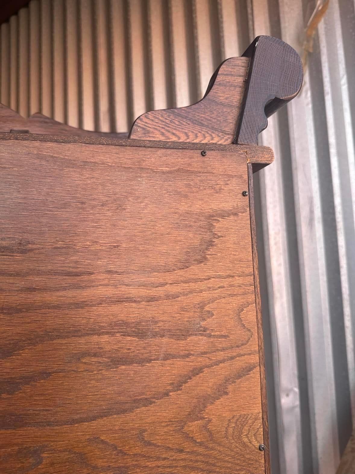 Spanish Style Carved Oak Sideboard Hutch by Jamestown Lounge Company - Vintage Mid 20th Century - Thumbnail 13