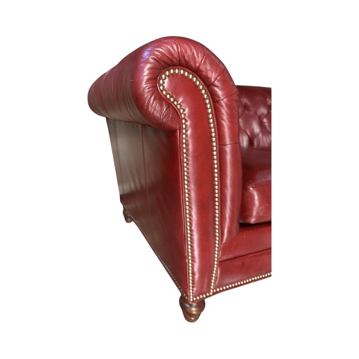 Leather Chesterfield 'Westchester' 89" Sofa Made in North Carolina by Lexington Furniture in 2020 - Thumbnail 3