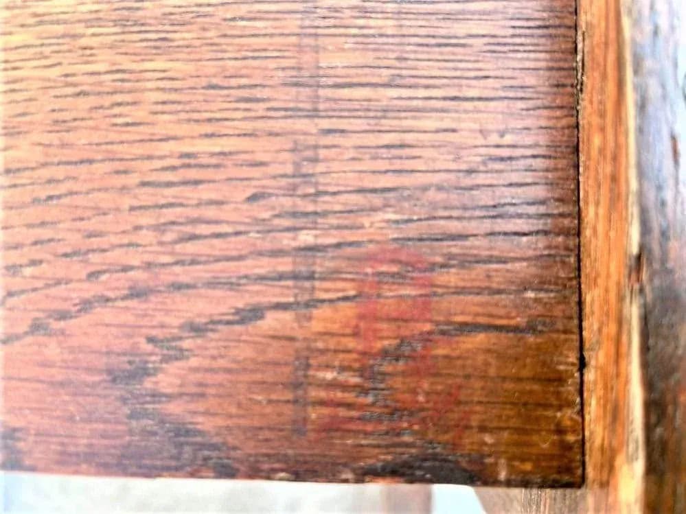 Signed Gustav Stickley Quarter Sawn Mission Oak Chair With New Leather Seat Cover - Early 20th Century - Thumbnail 13