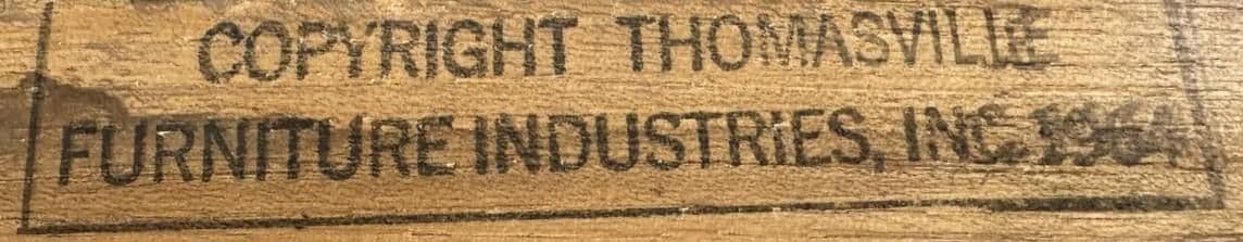 Thomasville Spanish Style Pecan Lyre Leg Dining Table Extending to 104” - Made in 1964 - Thumbnail 7