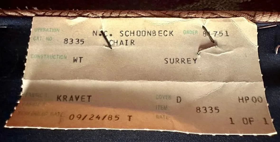 Vintage Schoonbeck/Henredon Armchair With ‘Frida’s Garden’ Chintz and Apricot Kravet Upholstery - Thumbnail 7