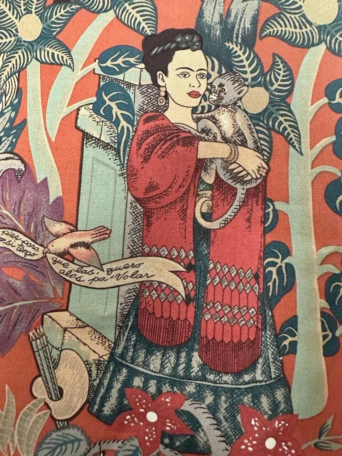 Vintage Schoonbeck/Henredon Armchair With ‘Frida’s Garden’ Chintz and Apricot Kravet Upholstery - Thumbnail 5