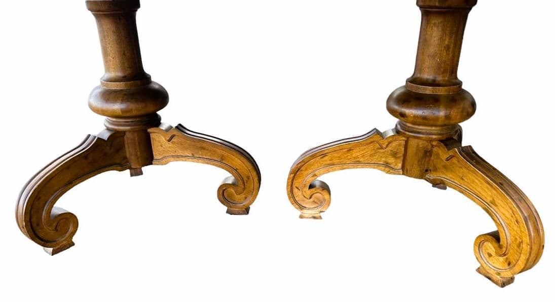 Drexel 'Velero' Spanish Style Pecan Wood 104" Refectory Table From the 1960s - Thumbnail 7