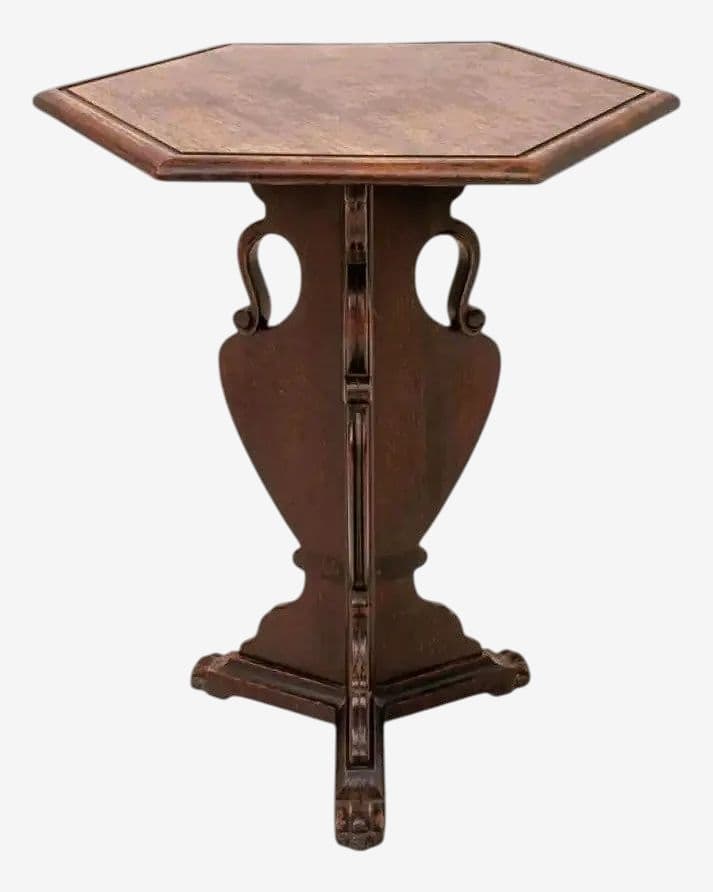 Antique Kittinger Mahogany Hexagonal Tabouret Table - Early 20th Century - Image 1