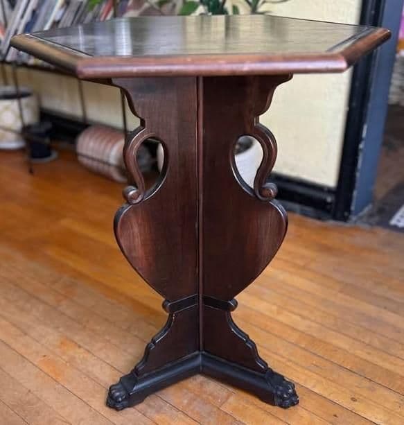 Antique Kittinger Mahogany Hexagonal Tabouret Table - Early 20th Century - Thumbnail 6