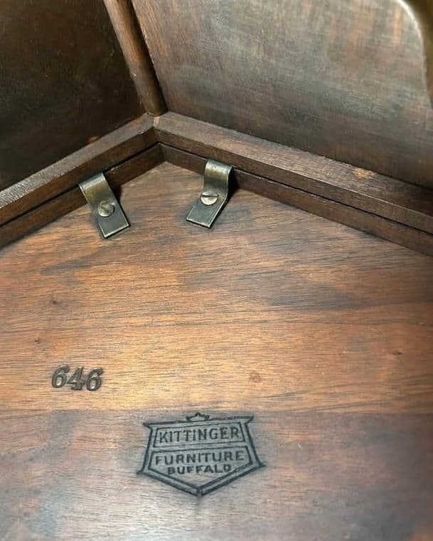 Antique Kittinger Mahogany Hexagonal Tabouret Table - Early 20th Century - Thumbnail 4