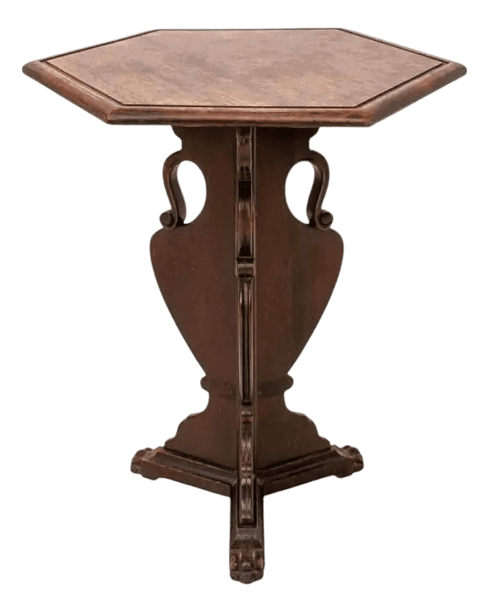 Antique Kittinger Mahogany Hexagonal Tabouret Table - Early 20th Century - Thumbnail 2