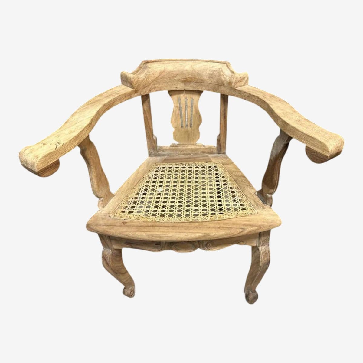 Mexican Carved Child’s Armchair - Vintage Late 20th Century - Image 1