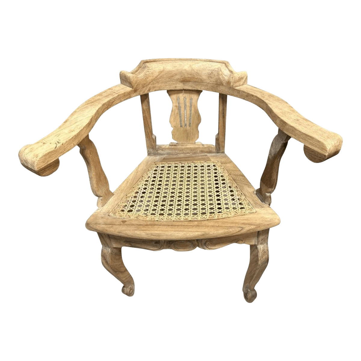 Mexican Carved Child’s Armchair - Vintage Late 20th Century - Thumbnail 2