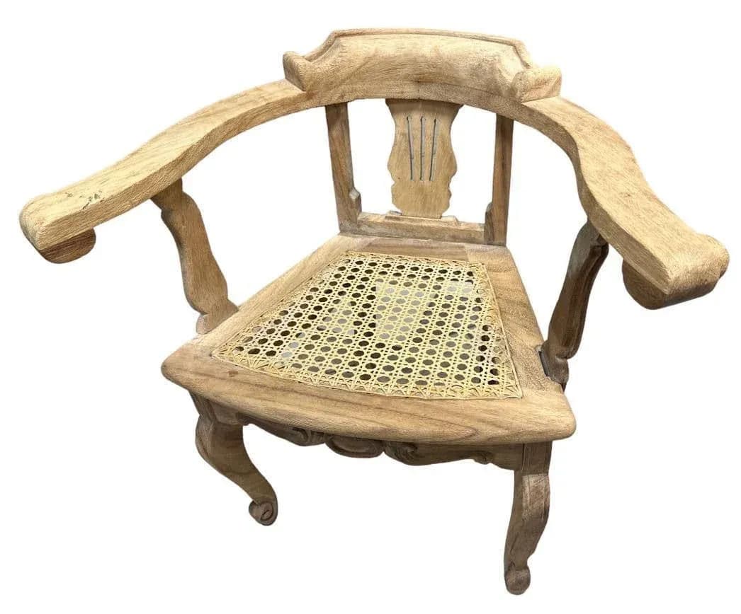 Mexican Carved Child’s Armchair - Vintage Late 20th Century - Thumbnail 4