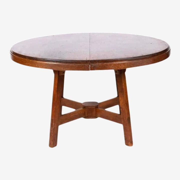 Signed Charles Limbert Antique Mission Oak Dining Table #2429 - Early 20th Century - Image 1