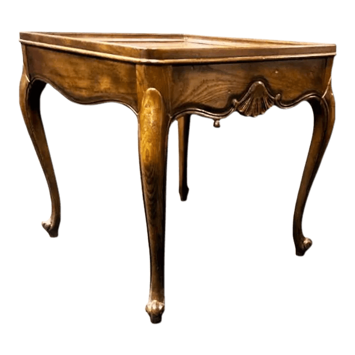 Baker Furniture Company French Country Louis XV Oak Side Table - Thumbnail 2