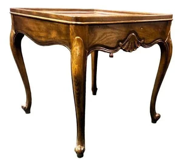 Baker Furniture Company French Country Louis XV Oak Side Table - Thumbnail 9