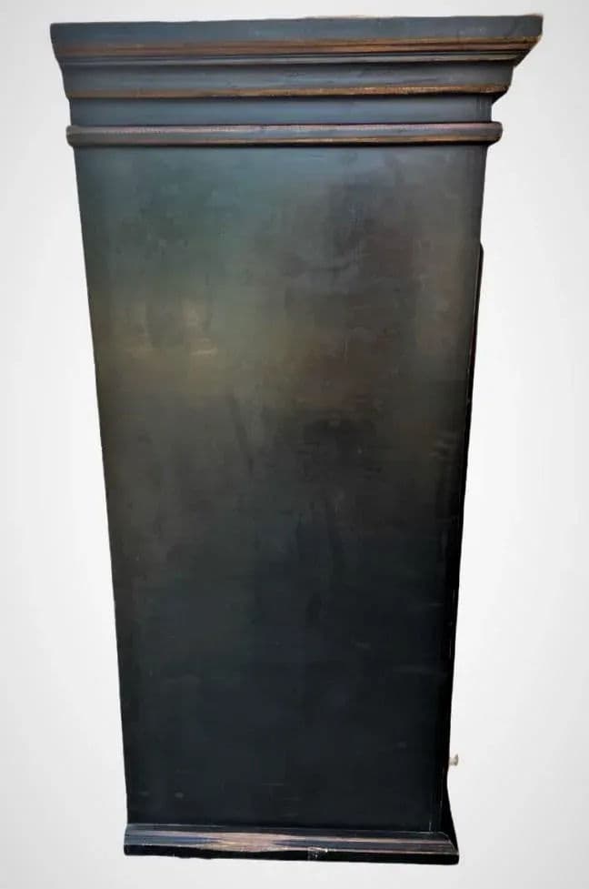 Late 20th Century Large 80" Wide Mexican Wooden Display Cabinet - Thumbnail 3