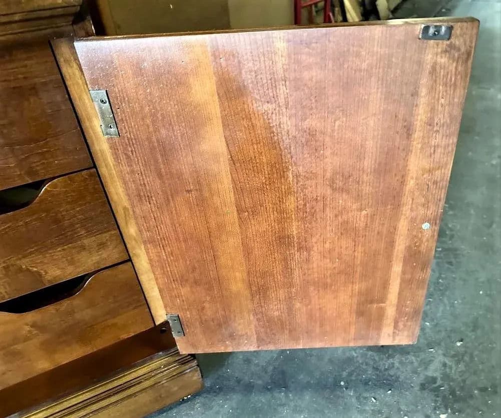 Hooker Furniture Solid Cherry Wood Armoire - Vintage Late 20th Century - Thumbnail 5