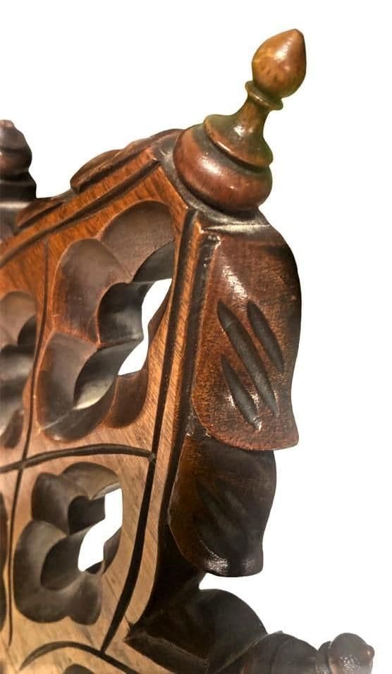 Late 19th Century Mahogany Gothic Revival Accent Chairs - a Pair - Thumbnail 9