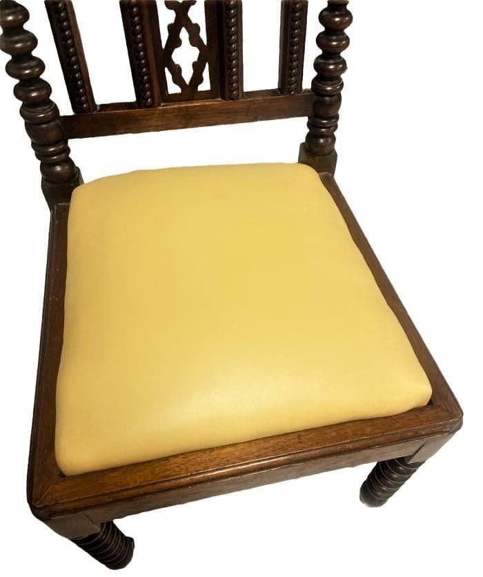 Late 19th Century Mahogany Gothic Revival Accent Chairs - a Pair - Thumbnail 5