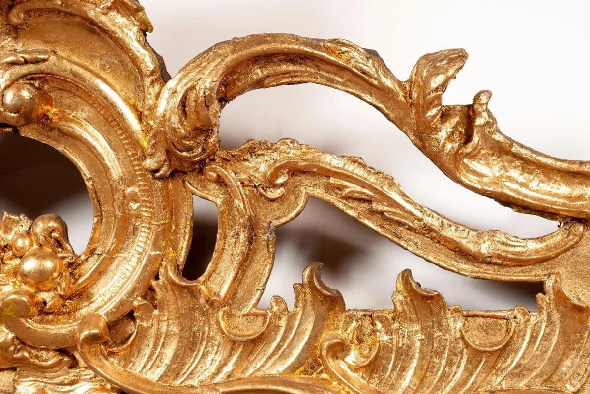 Monumental French Rococo Gilded Age Giltwood 7' Tall Wall Mirror - Late 19th Century - Thumbnail 4