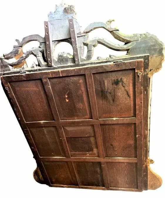 Monumental French Rococo Gilded Age Giltwood 7' Tall Wall Mirror - Late 19th Century - Thumbnail 8