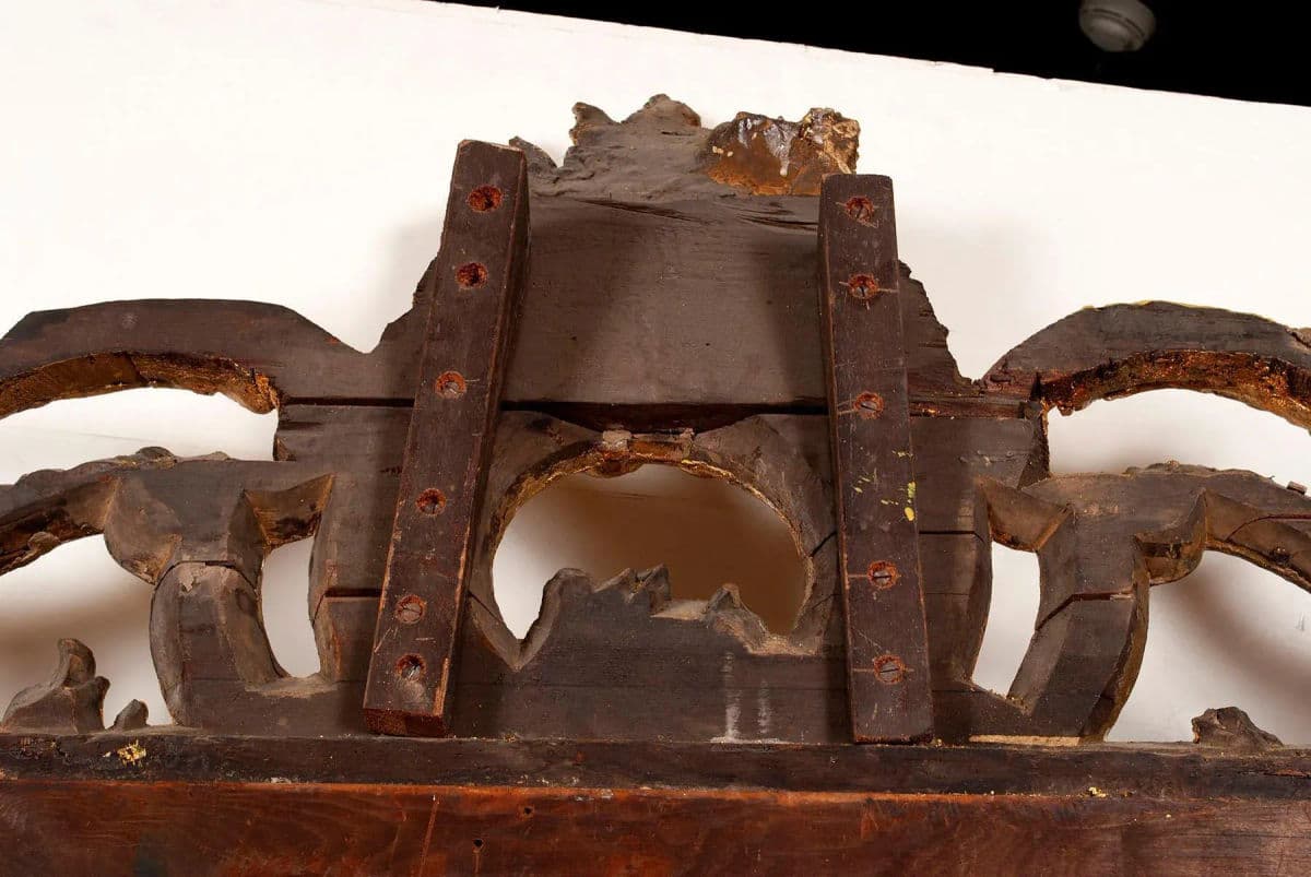 Monumental French Rococo Gilded Age Giltwood 7' Tall Wall Mirror - Late 19th Century - Thumbnail 7