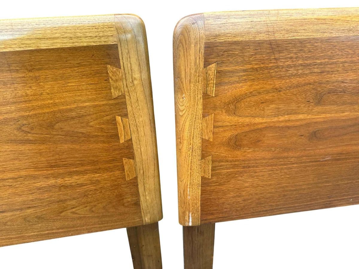 Pair of Lane Acclaim Twin Beds Designed by André Bus - Mid Century Modern Vintage 1960s - Thumbnail 5